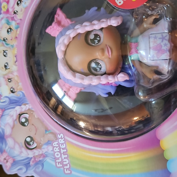 KindiKids  🦊 Minis set of 2 Flora Flutters & Berry D'Lish Poseable Bobble Heads - Picture 6 of 7